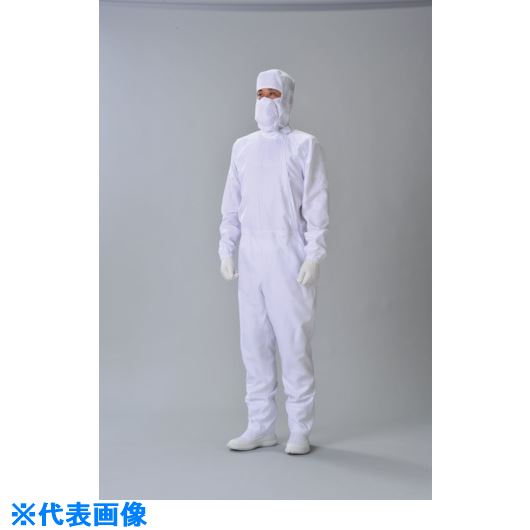 ■ADCLEAN クリーンルーム用ウェア クリーンスーツ 青 3L 着丈172～179cm CH110323L(1681636)[送料別途お見積り][法人限定][外直送]｜ファーストFACTORY