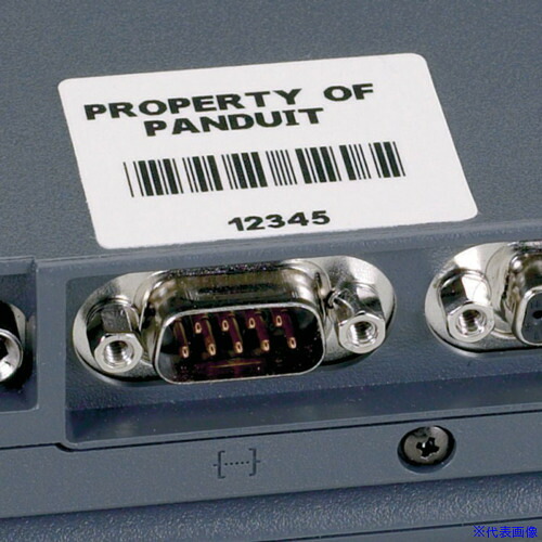 ■PANDUIT 熱転写ハンディプリンタ用コンポーネントラベル ビニルクロス 白 ラベルサイズ縦12.7mmx横25.4mm 175枚入り C100X050CBC C100X050CBC(1684028)×10[送料別途お見積り][法人限定][掲外取寄]