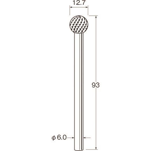 ■リューター ロングシャンク超硬カッター K9613(1684405)[送料別途お見積り][法人限定][掲外取寄] 6,927円