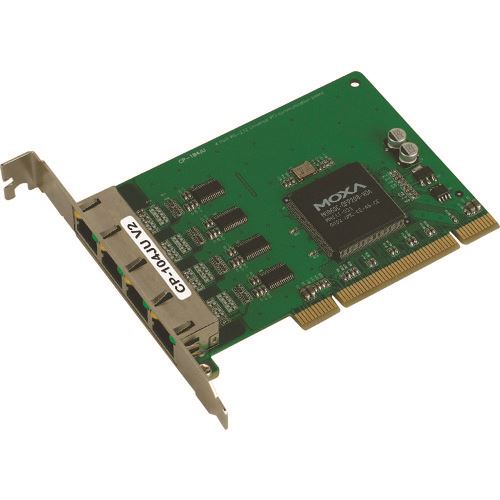 ■MOXA 4ポートRS－232C ユニバーサルPCIポート RJ45コネクタ ワイド温度モデル CP104JUT(1685007)[送料別途お見積り][法人限定][掲外取寄]