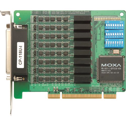 ■MOXA 8ポートRS&minus;232C/422/485 ユニバーサル PCIExpressボード 光絶縁保護 ワイド温度モデル CP118UIT(1685220)[送料別途お見積り][法人限定][掲外取寄]｜ファーストFACTORY