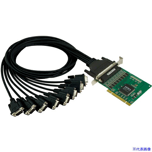 ■MOXA 8ポートRS－232C ユニバーサルPCIポート CP168U(1688081)[送料別途お見積り][法人限定][メーカー取寄]