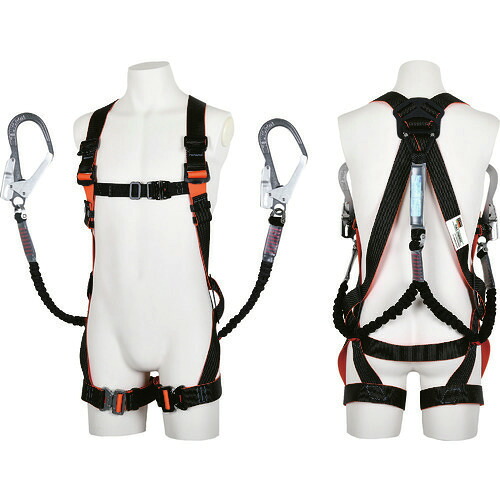 ■TRUSCO フルハーネス 伸縮性ランヤード2本セット サイズL TFHWRL(1717466) 20,621円