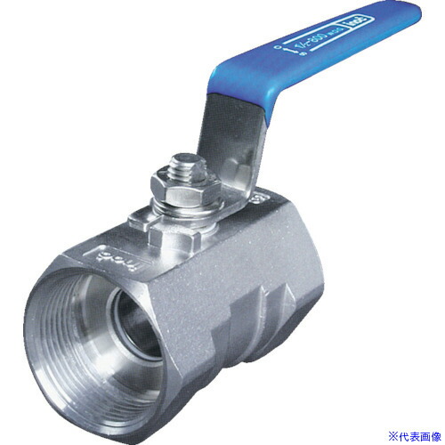 ■inoc ねじ込みボールバルブ 全長100.0mm 呼び径(A)50 304SRV50A(1754378)