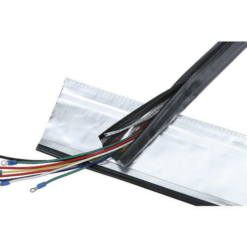 ■TRUSCO 電磁波シールド結束チューブ ジッパータイプ 50Φ10m SHNF5010R2(1832532)