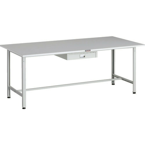 ■TRUSCO 軽荷重作業台(300kg)AE型 1800X900XH740 薄型1段引出し付 ホワイト色 RAE1809UDC1W(1833834)[法人限定][直送元]