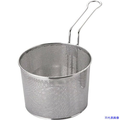 ■TKG パンチングボイルバスケット 片手ハンドル M 18cm ABI2703(1862282)[送料別途お見積り][法人限定][掲外取寄]