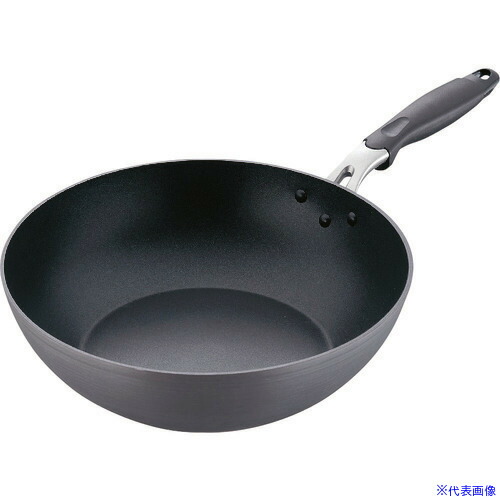 ■TKG L＆L鍛造 硬質アルマイトIHいため鍋 28cm AIT3101(1868703)[送料別途見積り][法人・事業所限定][掲外取寄]