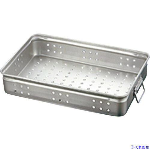 ■TKG AKAO(アカオ) アルミ穴明手付番重 小 110 ABV61311(1873425)[送料別途お見積り][法人限定][掲外取寄]｜ファーストFACTORY