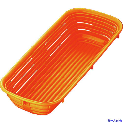 ■TKG サーモハウザー 醗酵カゴ長角型(ポリプロピレン) 48769 オレンジ WHT15(1922304)[送料別途お見積り][法人限定][掲外取寄]