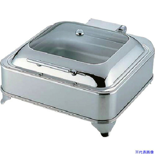 ■TKG KINGO電気角チェーフィングデッシュ (ガラスカバータイプ)D202 NKV0601(1937775)[送料別途お見積り][法人限定][掲外取寄]｜ファーストFACTORY