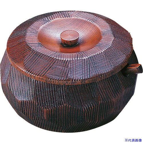 ■TKG ヤマコー 摺り漆木製飯器セット(蓋付) 大 25782 RHV7701(1946821)[送料別途お見積り][法人限定][掲外取寄]｜ファーストFACTORY 7,893円