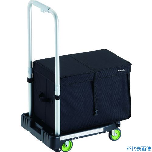 ■TRUSCO 樹脂台車 カルティオミニ weego 省音車輪 ブラック THB付 WP2GBKTHB(1948176)