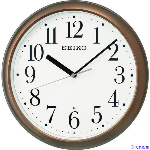 ■SEIKO スタンダード電波掛時計 KX218B 茶色 直径305mm KX218B(1954597)