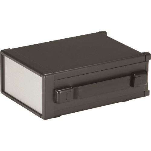 ■タカチ バンド取手付システムケース シルバー/ブラック MSY883223BS(1959000)[法人限定][外直送元]