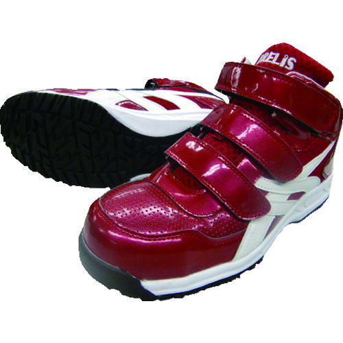 ■富士手袋 ブレリス ハイカットメッシュマジック安全靴 赤(レッド) 24.5cm 53950R24.5(1982393)[送料別途お見積り][法人限定][掲外取寄]