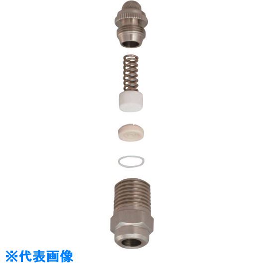 ■いけうち 小噴量形充円錐ノズル Jシリーズ ステンレス鋼303製 1/4オス 14MJ060NS303W(1984754)[送料別途見積り][法人・事業所限定][外直送]