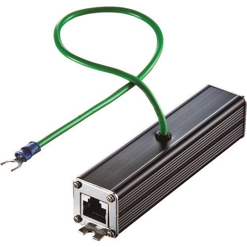 ■SANWA 雷サージプロテクター(ギガビット対応) ADTNF5EN(2010209)[法人限定][外直送元]