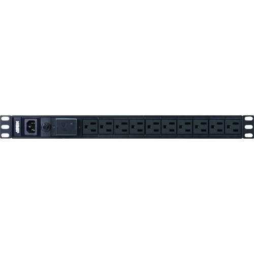 ■ATEN 電源タップ 10ポート ベーシックPDU 15A(最大)NEMA 5－15R×10口 サージ保護機能搭載 PE0110SA(2015283)