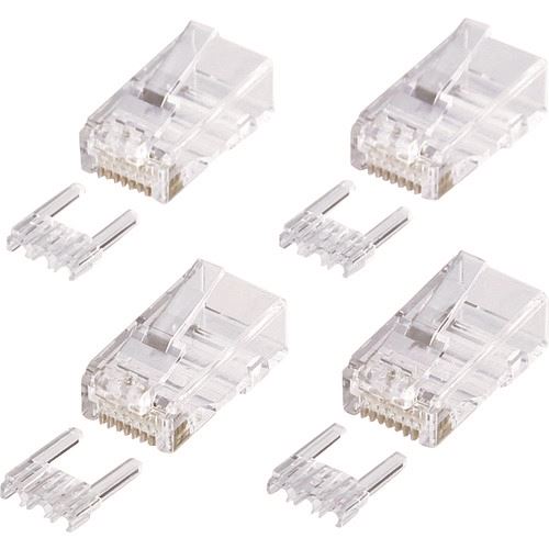■SANWA カテゴリ6RJ－45コネクタ(単線用) ADT6RJ100(2022707)[法人限定][外直送元]