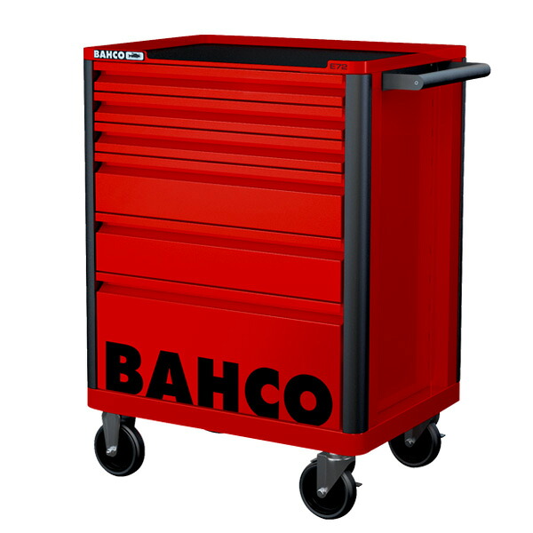 ■バーコ スチール製ワゴン ツールストレージエントリー レッド 6段 1472K6RED(1390862)[法人・事業所限定][直送元]｜ファーストFACTORY