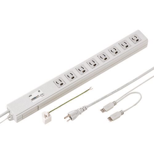 ■SANWA USB連動タップ TAPRE4UN(2033261)|ファーストFACTORY