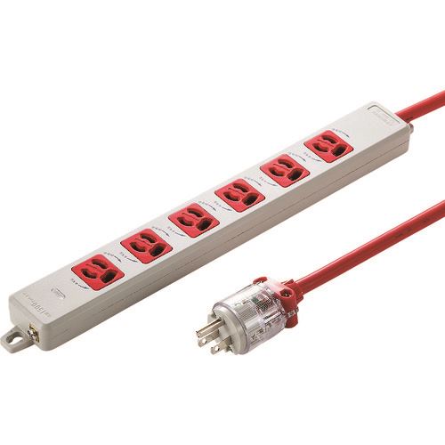 ■SANWA 医用接地プラグ付き電源タップ TAPHPM63R(2033271)[法人限定][外直送元]｜ファーストFACTORY