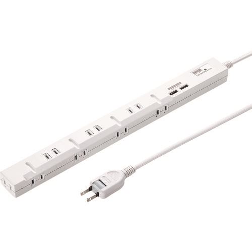 ■SANWA スリムタップUSB充電機能付き TAPSLIM8U3(2033307)