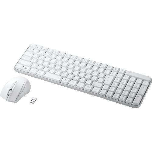 ■SANWA マウス付きワイヤレスキーボード SKBWL25SETW(2034180)[法人限定][外直送元]