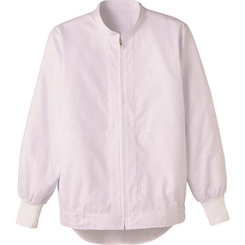 ■サンペックス 長袖ジャンパー 食品工場 白衣 衛生 ホワイト SS DCP514SS(2041829)[送料別途お見積り][法人限定][掲外取寄]