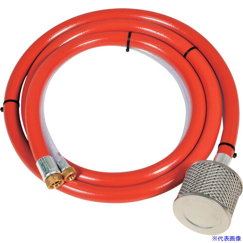 ■スーパー工業 吸余水ホースセット(三層ストレーナー付) 吸水1/2 余水3/8 3m 04W50001(2051144)[送料別途お見積り][法人限定][外直送]