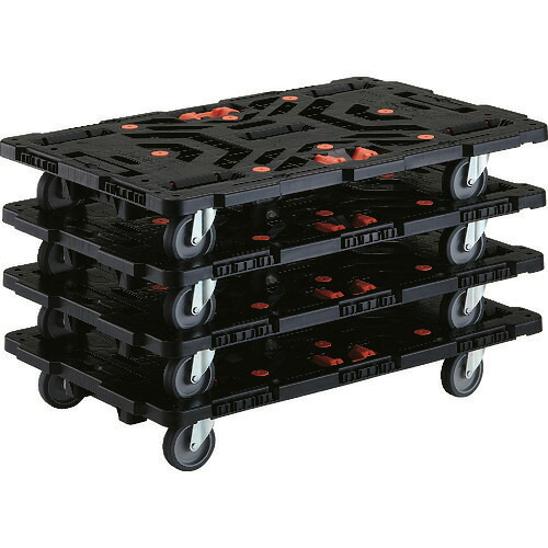■TRUSCO まとめ買い 連結式樹脂製平台車 ビートル 900X600 自在5輪 とめたろう付 4台セット BT900J5E100TM4(2063371) 25,823円