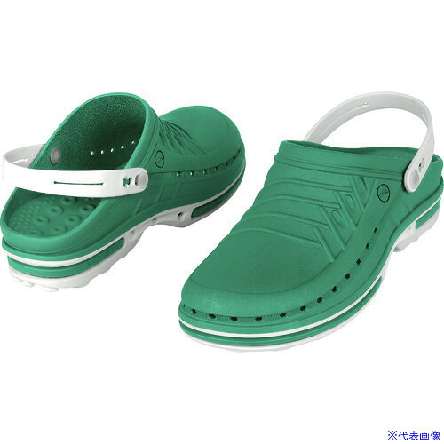 ■WOCK CLOG グリーン 24.5～25.5 オートクレーブ対応134℃ 100043683940(2069838) 6,479円