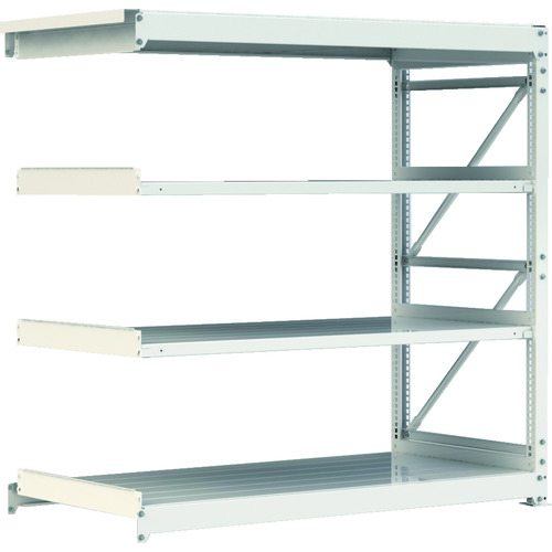 ■IRIS 重量ラック1t セット W1200*D900*H2400 連結 4段 HR1290244(2071006)[法人限定][直送元]｜ファーストFACTORY