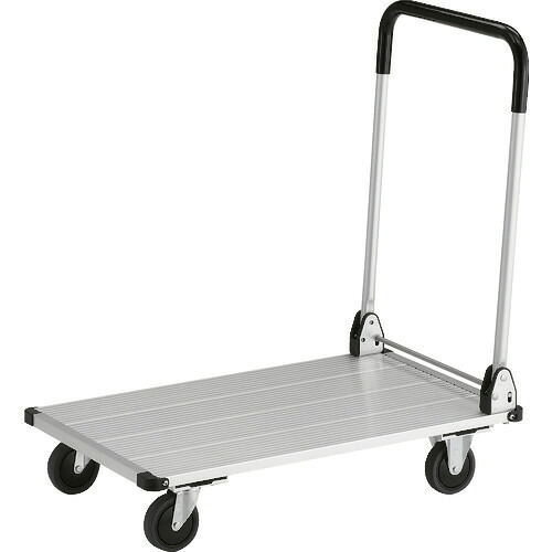 ■TRUSCO アルミ台車 アルパカート 省音 折りたたみ 800&times;480mm AL210848(2072261)[法人限定][直送元]｜ファーストFACTORY