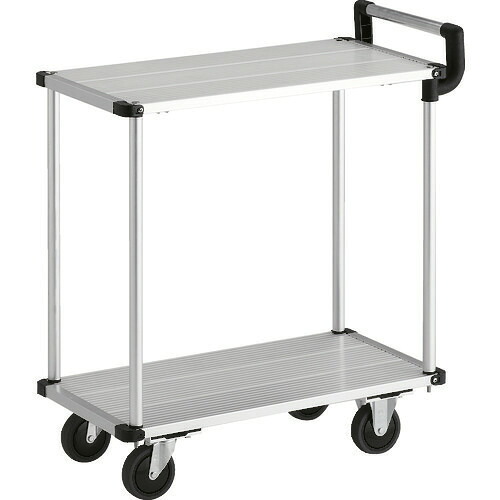 ■TRUSCO アルミ台車 アルパカート 省音 2段式片袖タイプ 700&times;360mm AL220736(2072282)[法人限定][直送元]｜ファーストFACTORY