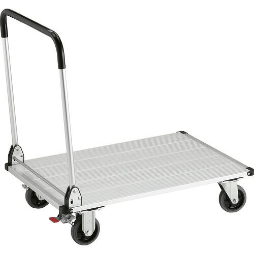 ■TRUSCO アルミ台車 アルパカート 300kgタイプ 折りたたみ 900&times;600mm ストッパー付 AL310960S(2072322)[法人限定][直送元]｜ファーストFACTORY