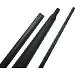 ■TRUSCO 耐熱150℃収縮チューブ 収縮前内径6.4mm 長さ1m 10本入り 黒 HR1506.4BK(2072987)