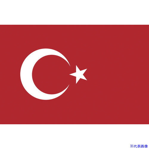 ■東京製旗 国旗No.2(90×135cm) トルコ 426485(2073818)