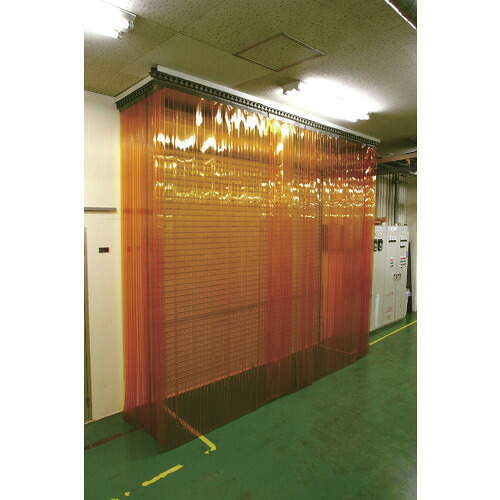 ■TRUSCO ストリップドアシートセット 防虫オレンジ 厚み2mm幅300mm 取付間口2m×高さ4m 一部オーバーラップ TSBO2301R2040S(2074274)[送料別途お見積り][法人限定][直送]
