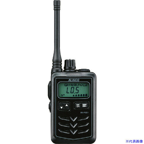 ■ALINCO 特定小電力トランシーバー ブラック ミドルアンテナ DJP321BM(2085166)|ファーストFACTORY