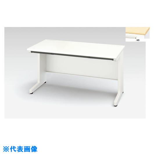 ■NAIKI 平デスク(浅型引出し付) XEDH型/本体:クリアーホワイト 天板:シルクウッド/W1400×D700×H720 XEDH147FSWS(2088987)[送料別途お見積り][法人限定][外直送]