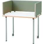 ■PLUS 618148)キャレルデスク OE&minus;096CD&minus;70C WS/M4 OE096CD70CWSM4(2093695)[送料別途お見積り][法人限定][外直送]｜ファーストFACTORY