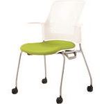 ■PLUS 629443)会議イス チェダーC MB&minus;W53NH YG MBW53NHYG(2095326)[送料別途お見積り][法人限定][外直送]｜ファーストFACTORY