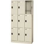 ■PLUS 71075)多人数用ロッカー KL－H33N LGY KLH33NLGY(2096792)[送料別途お見積り][法人限定][外直送]
