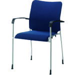 ■JTX 846214)会議イス GK&minus;A31R ネイビー 肘付 GKA31RNV(2098249)[送料別途お見積り][法人限定][外直送]｜ファーストFACTORY