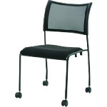 ■JTX 707121)会議イス GKM&minus;50 ブラック 肘無キャスタ付 GKM50BK(2099783)[送料別途お見積り][法人限定][外直送]｜ファーストFACTORY 14,390円
