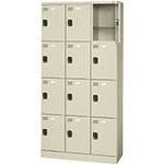 ■PLUS 71062)多人数用ロッカー KL－H34K LGY KLH34KLGY(2101488)[送料別途お見積り][法人限定][外直送]