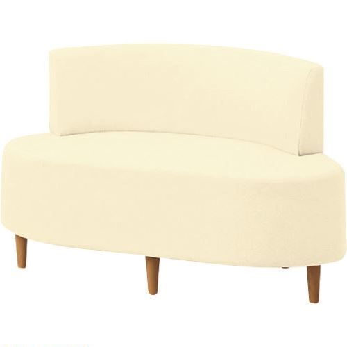 ■PLUS 26795)LS－L30 オーバルソファ LS－L301VN IV LSL301VNIV(2111697)[送料別途お見積り][法人限定][外直送]
