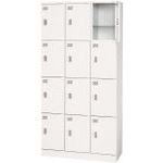 ■PLUS 617212)多人数用ロッカー KL－H34K W4 KLH34KW4(2117115)[送料別途お見積り][法人限定][外直送]